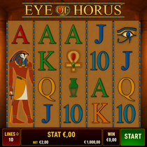 SpinDog - Eye of Horus Machine à Sous - Slot en Ligne